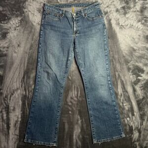 Polo Ralph Lauren Womens BootCut Jeans Fade Normal Wash Kelly Size 10x30